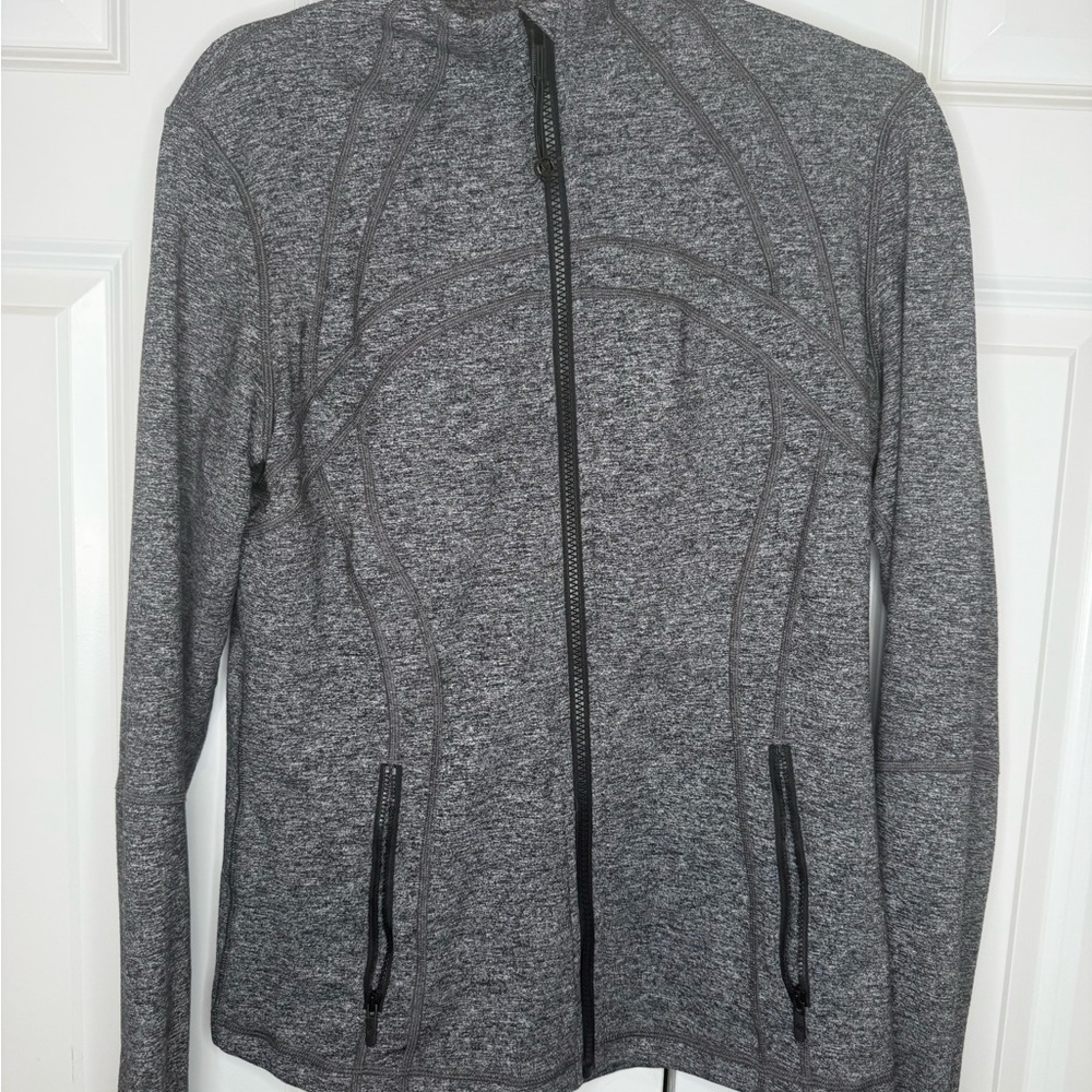 Lululemon Define Heather Gray Zip-Up Jacket